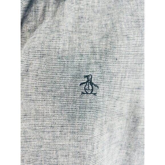 Men’s An Original Penguin Short Sleeve Button Up Shirt Size M Heritage Slim Fit - Picture 3 of 12